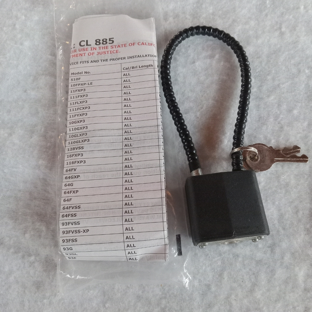 Gun Cable Safey Lock.  New in Package.